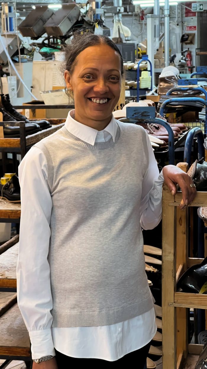 Mel the Lasting Making Finishing Supervisor at Cheaney Shoes