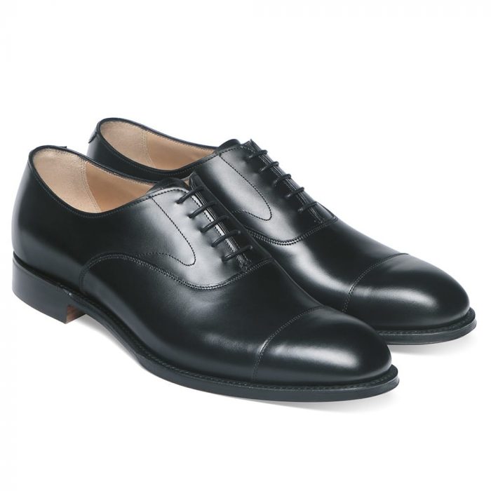 Cheaney 'Alfred' Capped Black Calf Oxford