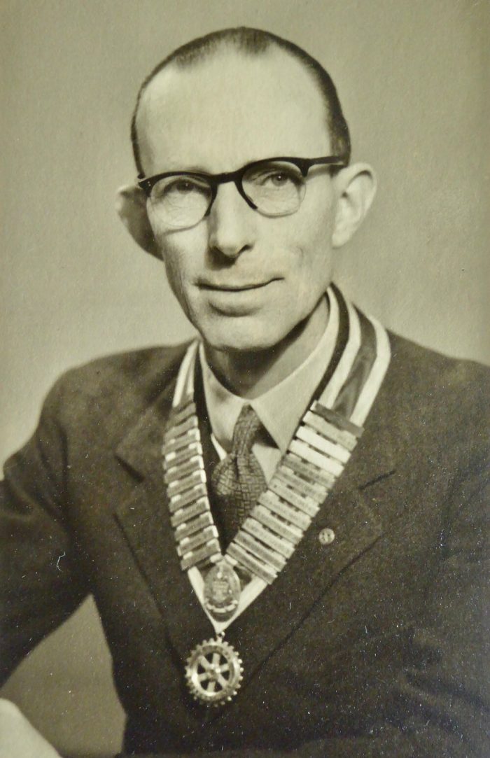 Official photo of Leonard Barr as Chairman of Clacton Town Council (Roughly the equivalent of a town mayor) in the mid 1950s.