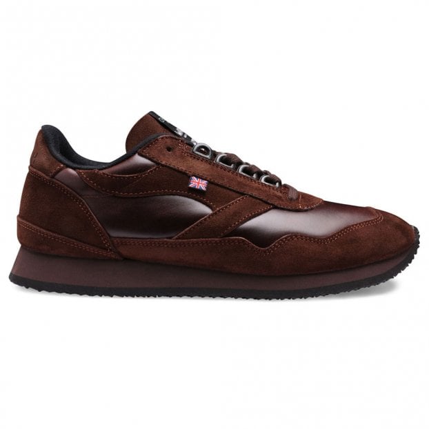 1948 Unisex Trainer in Dark Brown Pull Up Leather/Dark Brown Suede