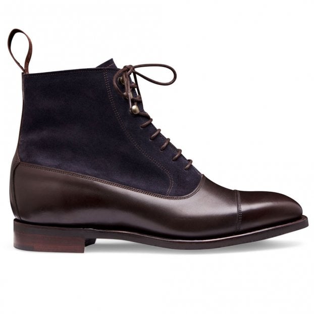 Anna D Balmoral Boot in Burnished Mocha/Oceano Suede