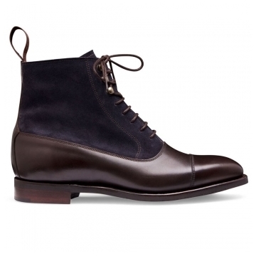 Anna D Balmoral Boot in Burnished Mocha/Oceano Suede