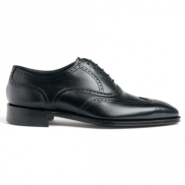 Ashburton Oxford Brogue in Black Calf Leather