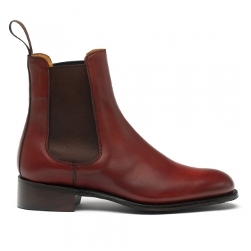 Avril D Chelsea Boot in Dark Leaf Calf Leather