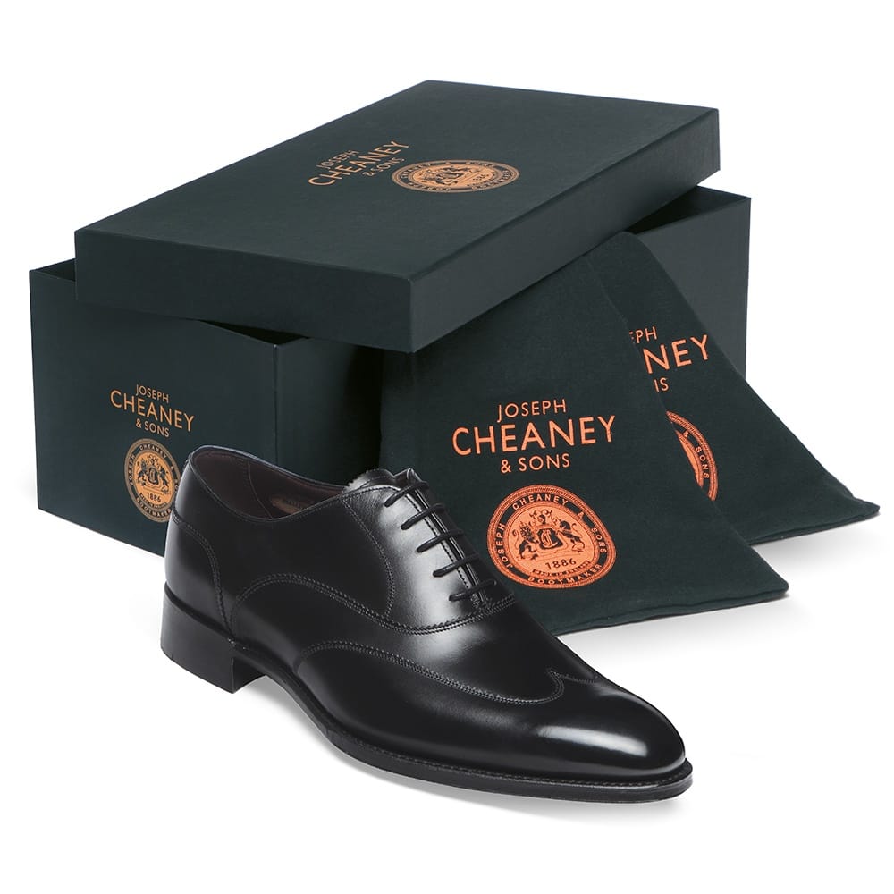 Cheaney Balmoral Black Oxford Shoes