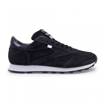 Bannister Trainer in Black Palio Suede