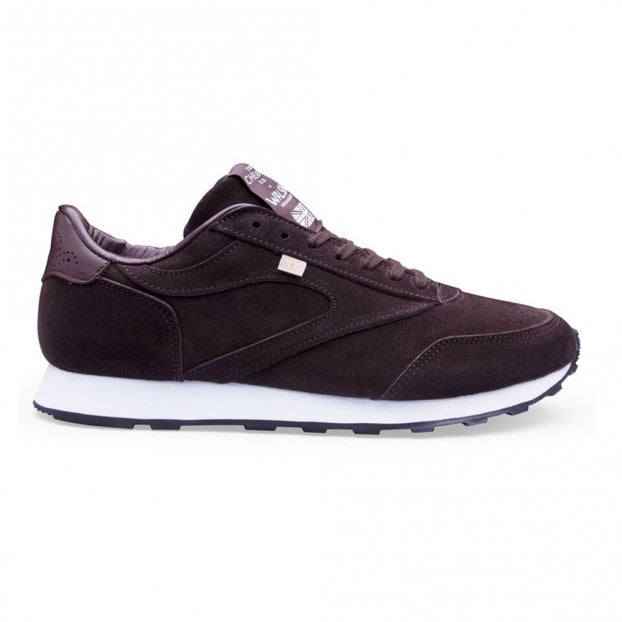 Bannister Trainer in Pony (Dark Brown) Suede