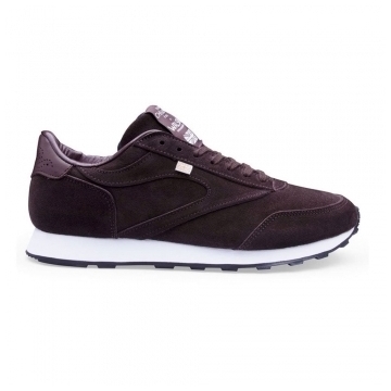 Bannister Trainer in Pony (Dark Brown) Suede