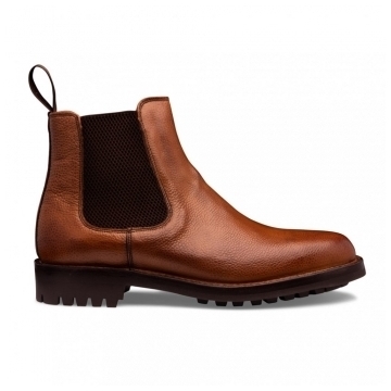 靴 CHEANY BRECON R 71/2 England Cheaney Brecon Men's Almond Grain Chelsea Boot