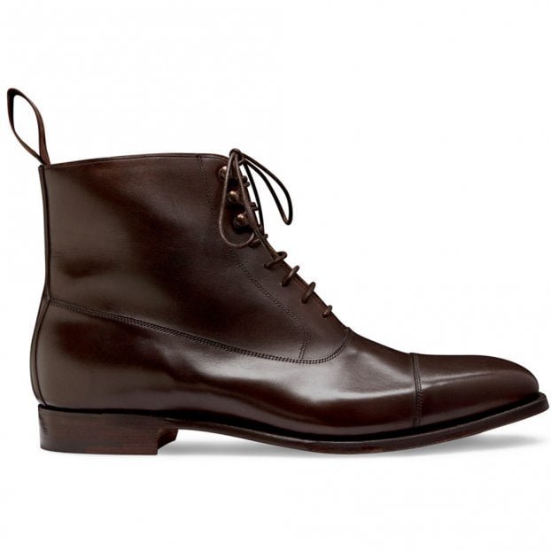 Brixworth Balmoral Boot in Burnished Mocha Calf Leather