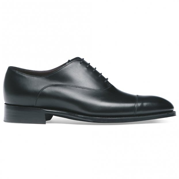 Buckingham Oxford in Black Calf Leather