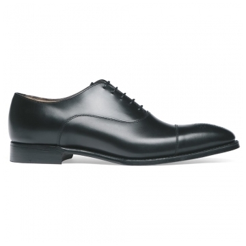 Cambridge D Oxford in Black Calf Leather
