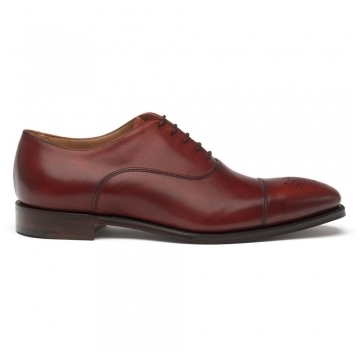 Cambridge Oxford in Dark Leaf Calf Leather