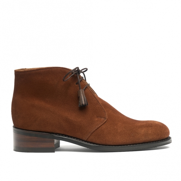 Camille D Chukka Boot in Sorrel Calf Suede