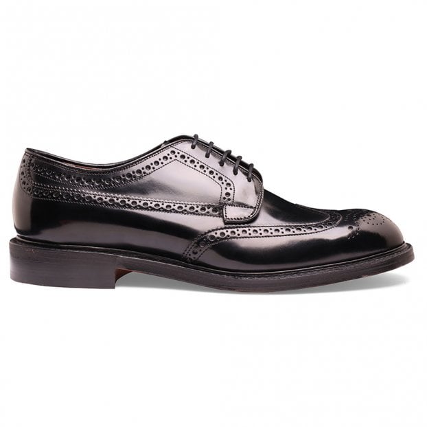 Carlton Derby Brogue in Black Bookbinder Leather