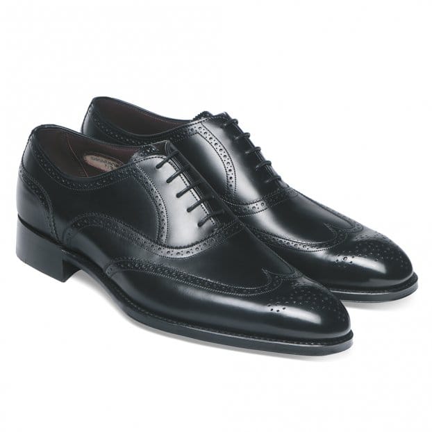 Chaussures Oxford Brogues Cheaney Noir - Taille 44 (UK10), Cuir, Fait En Angleterre, Occasion Très Bon état