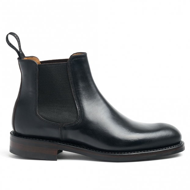 Clara R Chelsea Boot in Black Chromexcel Leather