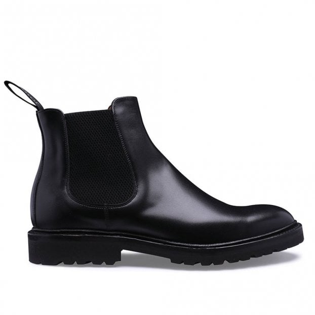 Cleo GV Chelsea Boot in Black Calf Leather
