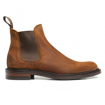 Corinthian R Chelsea Boot in Rust Waxy Commander
