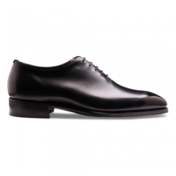 Crowndale Wholecut Oxford in Black Calf Leather