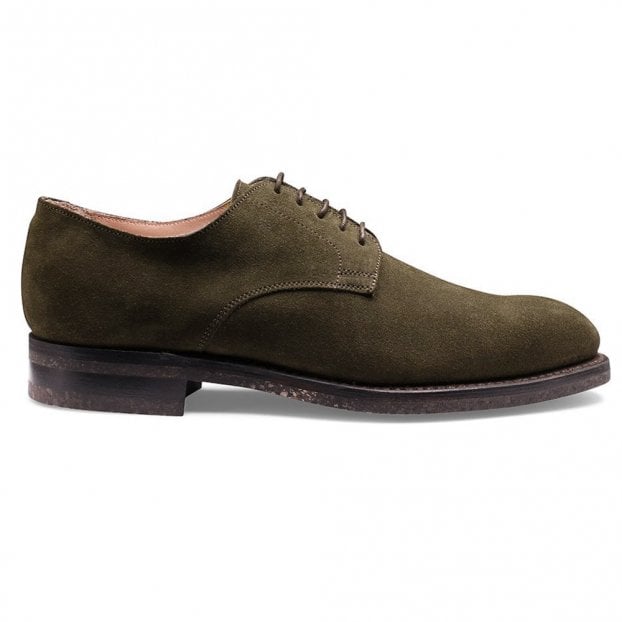 Dalby Derby in Green Eco-Buck Suede