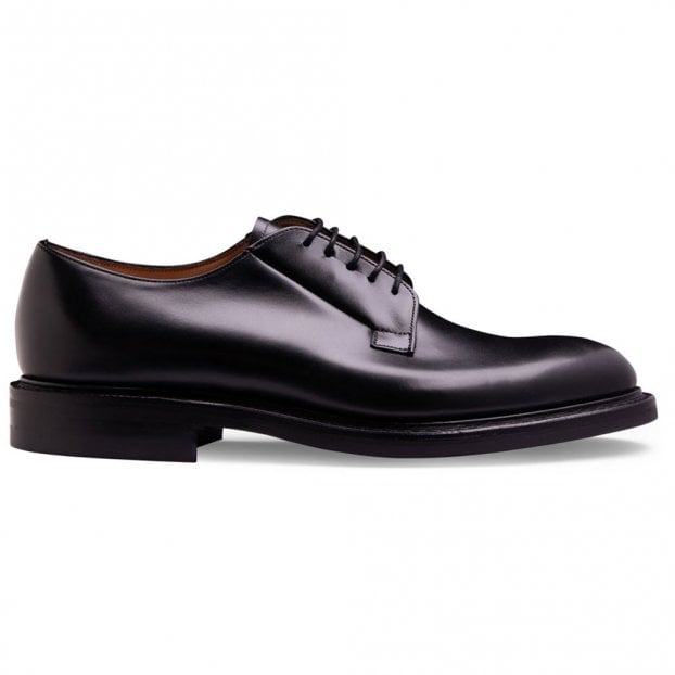 Deal II R Derby in Black Calf Leather