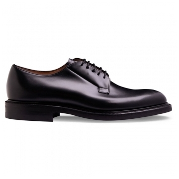 Deal II R Derby in Black Calf Leather