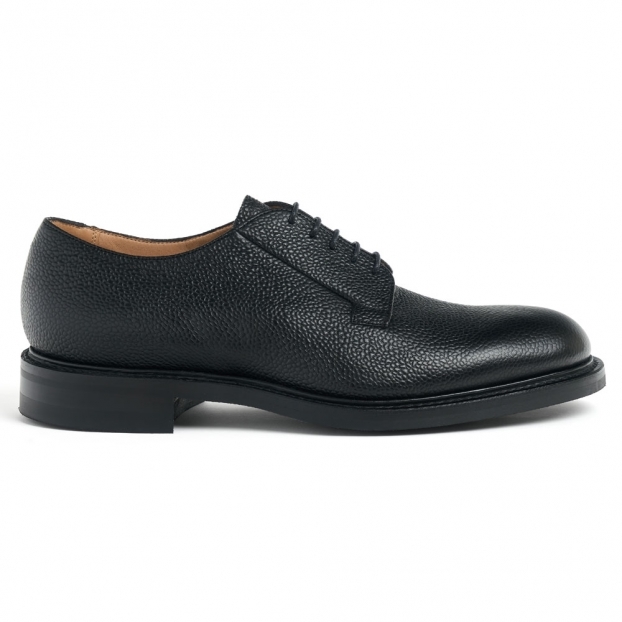 Deal II R Derby in Black Grain Leather