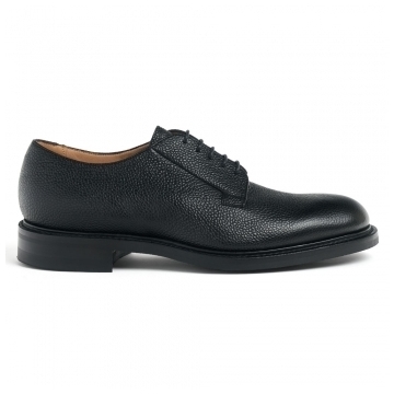 Deal II R Derby in Black Grain Leather