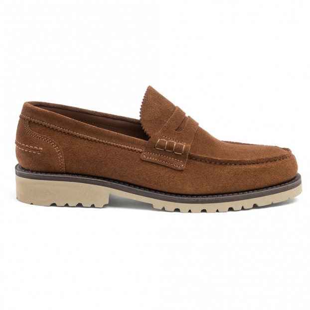 Dover GV Penny Loafer in Sandal Suede