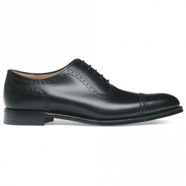 Fenchurch Oxford in Black Calf Leather