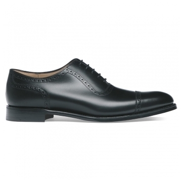 Fenchurch R Oxford in Black Calf Leather