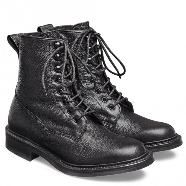 Cheaney Florence R Women's Fur Lined Black Grain Leather Boots