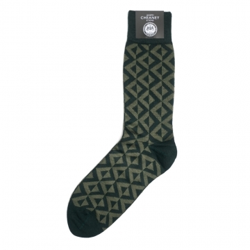 Geo Print Forest Mens Merino Wool Socks