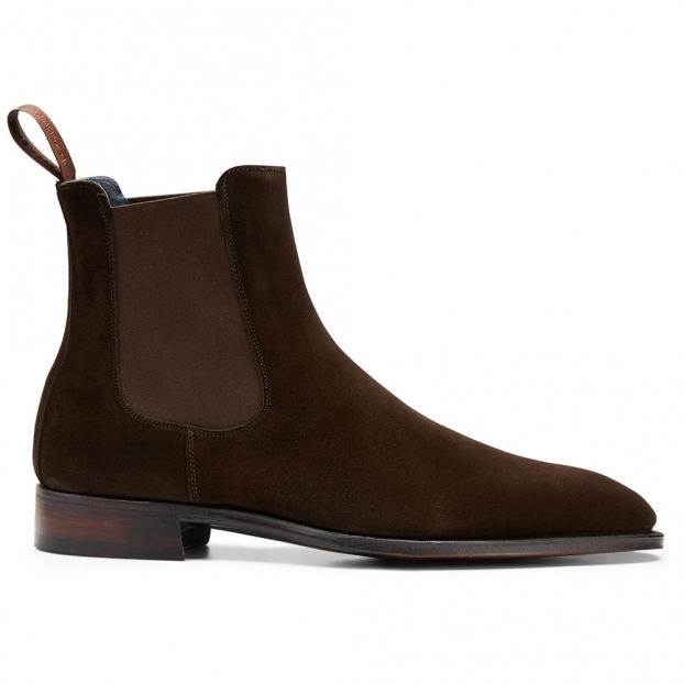 Godwin Chelsea Boot in Bitter Chocolate Suede