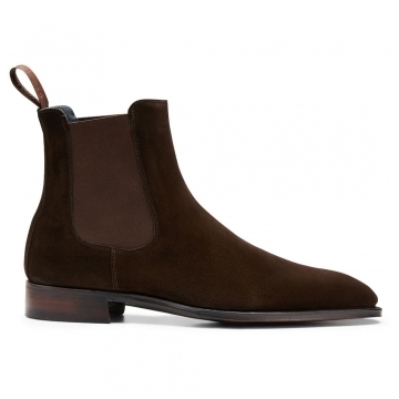 Godwin Chelsea Boot in Bitter Chocolate Suede
