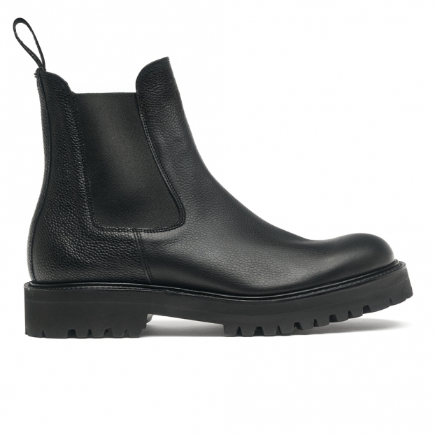 Harrow MV Chelsea Boot in Black Grain