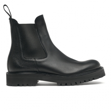 Harrow MV Chelsea Boot in Black Grain