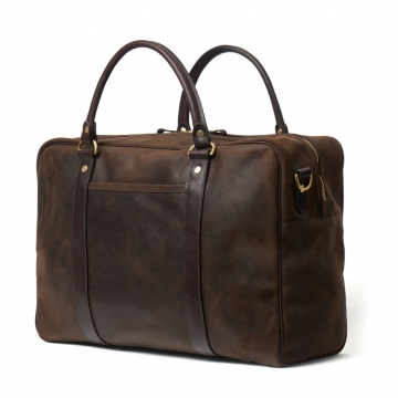 Holdall in Brown Waxy Leather