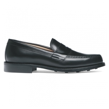 Howard R Loafer in Black Calf Leather