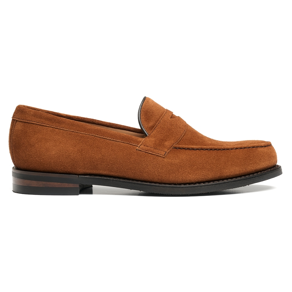 Hudson D Penny Loafer in Sorrel Suede