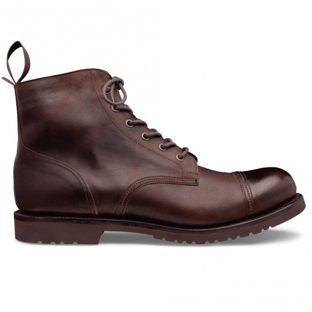 Hurricane GL Military Style Derby Boot in Brown Leather