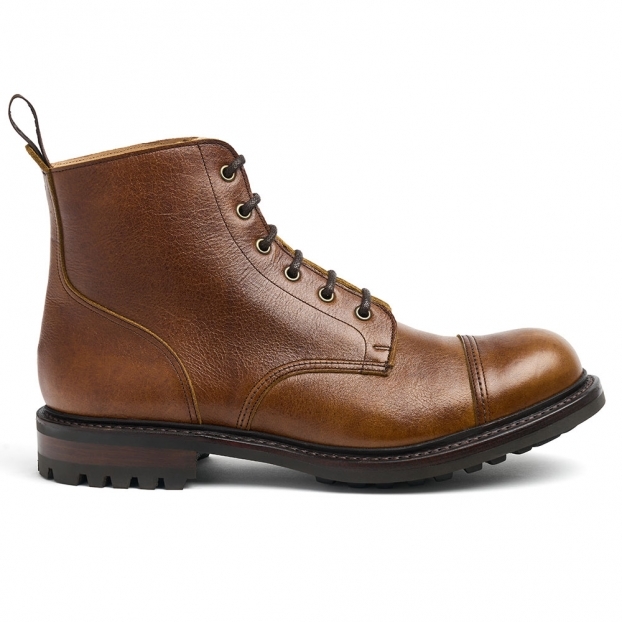 Hurricane II C Derby Boot in Bronze Brown Kudu Leather