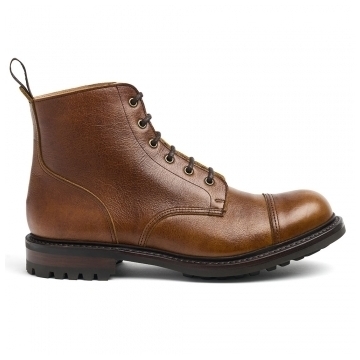 Hurricane II C Derby Boot in Bronze Brown Kudu Leather