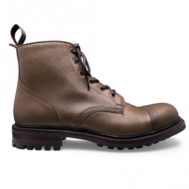 Hurricane II Military Style Derby Boot in Mole Kudu Leather