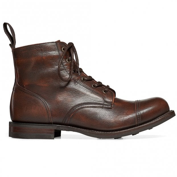 Hurricane R Capped Derby Boot in Copper Goat Skin