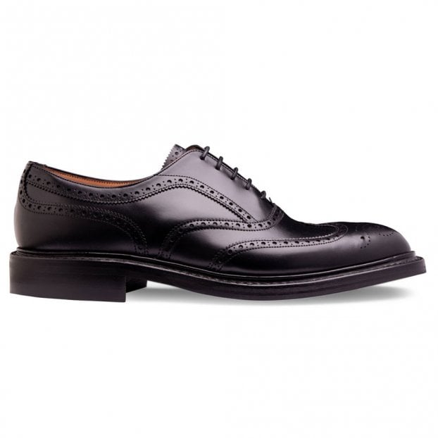 Hythe II R Wingcap Oxford Brogue in Black Calf Leather