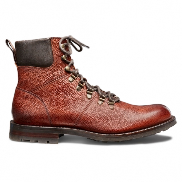 Ingleborough B Hiker Boot in Mahogany Grain Leather