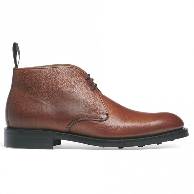 Jackie III R Chukka Boot in Mahogany Grain Leather