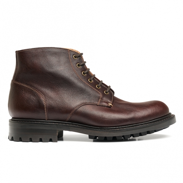 Kailash C Derby Boot in Brown Yak Leather